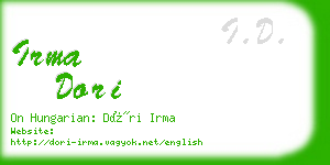 irma dori business card